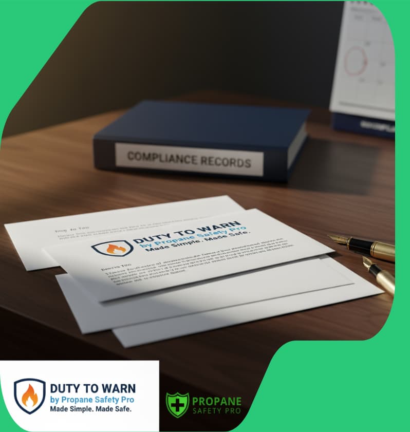 A Duty to Warn safety mailing piece