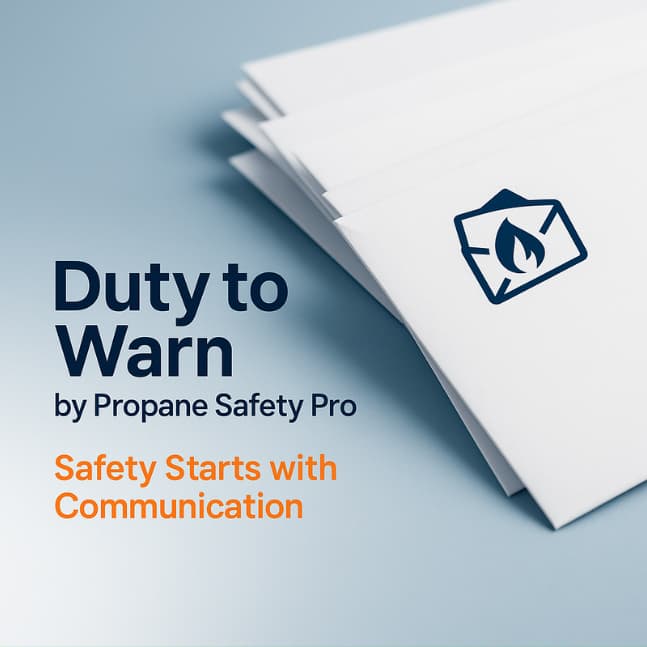 A Duty to Warn safety reminder mailer