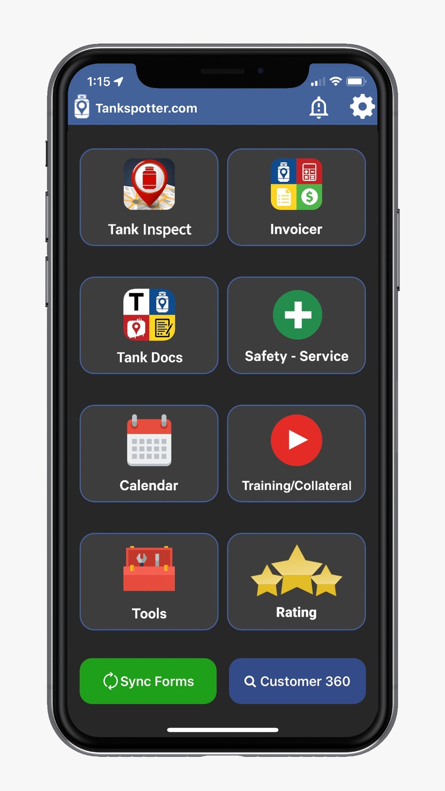TankSpotter app preview